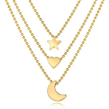 Load image into Gallery viewer, 18K Gold Plated Celestial Drop Necklace
