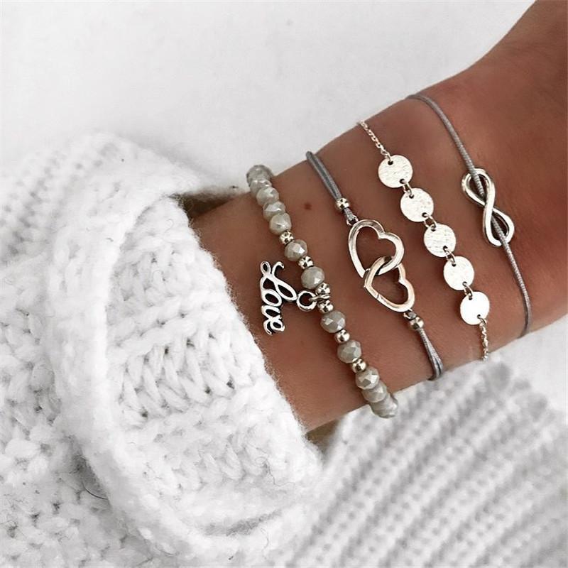 18K White Gold Infinity Love Bracelet (FREE SHIPPING)