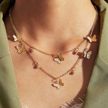 Load image into Gallery viewer, 18K Gold Plated Butterfly Layered Necklace (FREE SHIPPING)
