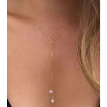 Load image into Gallery viewer, 18K Gold Plated Lariat Necklace (FREE SHIPPING)
