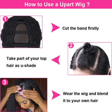 Load image into Gallery viewer, Upart Wig Brazilian Remy Human Hair - Kinky Straight (150% Density, FREE SHIPPING)
