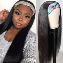 Load image into Gallery viewer, Bone Straight Human Hair Glueless Headband Wig with Highlights (FREE SHIPPING)
